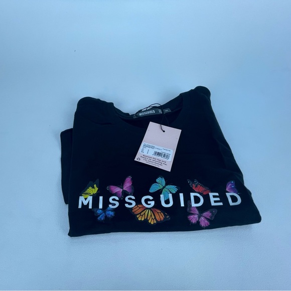 MISSGUIDED BUTTERFLY
CROPPED TEE
Black - Picture 5 of 5